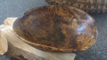 Load image into Gallery viewer, Antique Swedish Root Bowl, Hand-Turned, Thin-Walled, Rare 1868