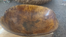 Load image into Gallery viewer, Antique Swedish Root Bowl, Hand-Turned, Thin-Walled, Rare 1868