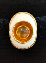 Load image into Gallery viewer, ring with Chrysoberyl Cat's Eye and Mammoth by michael zobel