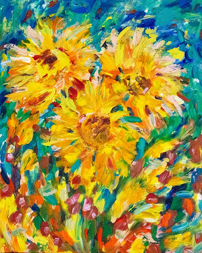 Sunflowers by heike murolo offered by ahoyart gallery