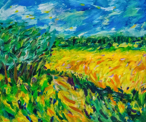 Landscape Fields byvheike murolo at ahoy artgallery