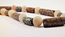 Load image into Gallery viewer, Millefiori Antique Beads with Rock Crystal Spheres