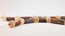 Load image into Gallery viewer, Millefiori Antique Beads with Rock Crystal Spheres