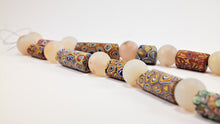 Load image into Gallery viewer, Millefiori Antique Beads with Rock Crystal Spheres