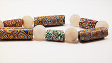 Load image into Gallery viewer, Millefiori Antique Beads with Rock Crystal Spheres