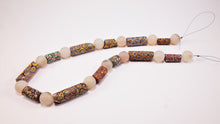 Load image into Gallery viewer, Millefiori Antique Beads with Rock Crystal Spheres