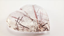 Load image into Gallery viewer, Amazing Rutilated and Tourmalinated Quartz Heart