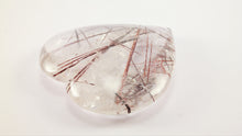 Load image into Gallery viewer, Amazing Rutilated and Tourmalinated Quartz Heart
