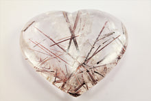Load image into Gallery viewer, Amazing Rutilated and Tourmalinated Quartz Heart