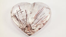 Load image into Gallery viewer, Amazing Rutilated and Tourmalinated Quartz Heart