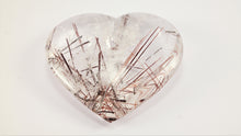 Load image into Gallery viewer, Amazing Rutilated and Tourmalinated Quartz Heart