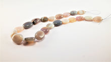 Load image into Gallery viewer, Elegant Grey-Blue and Creme Agate Necklace