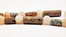 Load image into Gallery viewer, Millefiori Antique Beads with Rock Crystal Spheres