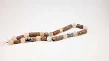 Load image into Gallery viewer, Millefiori Antique Beads with Rock Crystal Spheres