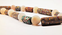 Load image into Gallery viewer, Millefiori Antique Beads with Rock Crystal Spheres