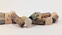 Load image into Gallery viewer, Millefiori Antique Beads with Rock Crystal Spheres