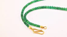Load image into Gallery viewer, tsavorite with gold clasp