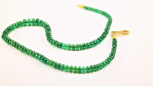 Load image into Gallery viewer, Fine Natural Tsavorite Nacklace with handmade 18K gold clasp