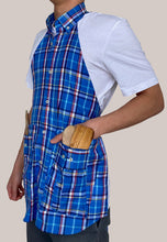 Load image into Gallery viewer, recycled and up-cycled apron designed by caren shen
