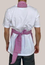 Load image into Gallery viewer, recycled and up-cycled apron designed by caren shen
