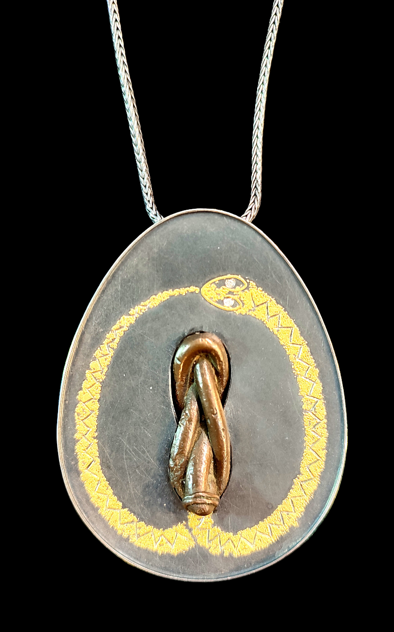 S O L D - Prof. Michael Zobel Original Double-Sided Ashanti Gold Weight Pendant