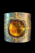 Load image into Gallery viewer, Cuff with Amber - Michael Zobel Heritage Collection
