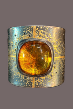 Load image into Gallery viewer, Cuff with Amber - Michael Zobel Heritage Collection

