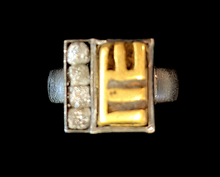 Load image into Gallery viewer, SOLD - Prof. Michael Zobel Original Ashanti Gold Weight Ring (michael.zobel-heritage)
