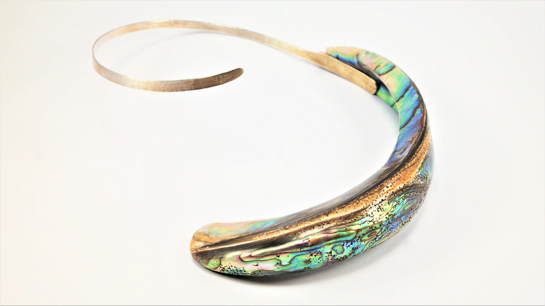 ARGONAUTS Collection - Extraordinary Silver and Abalone Neckpiece