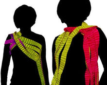 Load image into Gallery viewer, YUMMY - Pleated Multifunctional Top Consisting of a Combination of Ribbons by caren shen  patented
