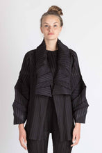 Load image into Gallery viewer, Pleated Multifunctional Jacket with Zic Zac Pleated Sleeves by caren shen
