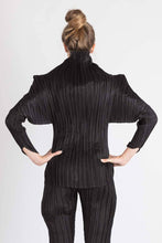 Load image into Gallery viewer, Pleated Multifuntional Top with Sleeves and High Collar
