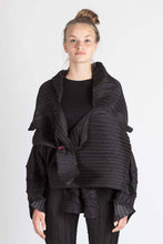 Load image into Gallery viewer, Pleated Multifunctional Jacket with Zic Zac Pleated Sleeves by caren shen offered by ahoyart
