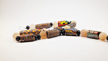 Load image into Gallery viewer, Millefiori Antique Beads with Rock Crystal and Sapphire
