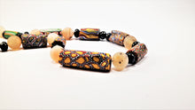 Load image into Gallery viewer, Millefiori Antique Beads with Rock Crystal and Sapphire
