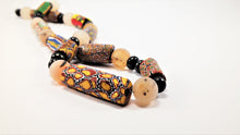 Load image into Gallery viewer, Millefiori Antique Beads with Rock Crystal and Sapphire
