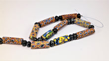 Load image into Gallery viewer, Venetian Millefiori Beads with Sapphire
