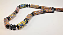 Load image into Gallery viewer, Venetian Millefiori Beads with Sapphire
