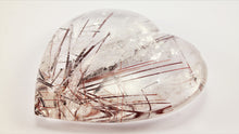 Load image into Gallery viewer, Amazing Rutilated and Tourmalinated Quartz Heart
