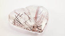 Load image into Gallery viewer, Amazing Rutilated and Tourmalinated Quartz Heart
