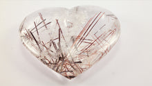 Load image into Gallery viewer, Amazing Rutilated and Tourmalinated Quartz Heart
