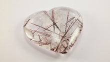 Load image into Gallery viewer, Amazing Rutilated and Tourmalinated Quartz Heart
