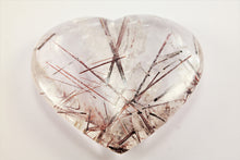 Load image into Gallery viewer, Amazing Rutilated and Tourmalinated Quartz Heart
