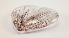 Load image into Gallery viewer, Amazing Rutilated and Tourmalinated Quartz Heart
