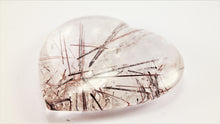 Load image into Gallery viewer, Amazing Rutilated and Tourmalinated Quartz Heart
