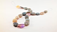 Load image into Gallery viewer, SOLD - Stylish Grey-Blue and Creme Agate Necklace
