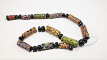 Load image into Gallery viewer, Venetian Antique Millefiori Beads with Sapphire
