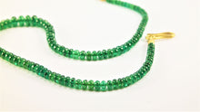 Load image into Gallery viewer, Fine Natural Tsavorite Nacklace of The Finest Quality and 18K gold clasp
